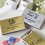 Personalized Metallics Collection Matchbox Favors (PACK OF 50)