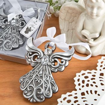 Silver Angel Ornament with Antique Finish from Fashioncraft&reg;