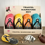 Adorable flip flop design manicure sets