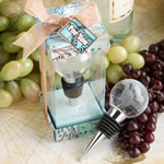 Glass Globe Design Wine Bottle Stopper Favors