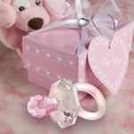 <em>Choice Crystal</em> Pink Pacifier Favors