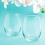 Perfectly Plain collection stemless wine glasses