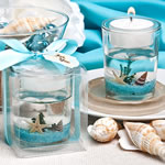 Stunning  beach-themed candle favor