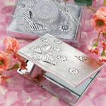 <em>Elegant  Reflections Collection</em> Butterfly Design Mirror Compact Favors