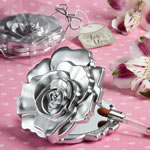 Realistic Rose Design Mirror Compacts