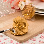 Ornate matte gold rose design compact mirror from fashioncraft.