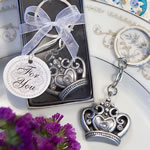 <em>Royal  Favor Collection</em> Crown Design Key Ring Favors