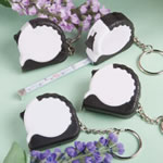 <em>Perfectly Plain Collection</em> Key Chain/Measuring Tape Favors