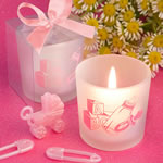 <em>Favor  Saver Collection</em> Baby Girl Themed Candle Favors