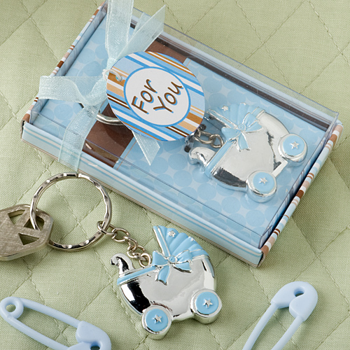 30)Baby Carriage Shower Favors Blue Boy Stroller  